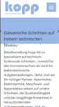 Mobile Screenshot of kopp-metallveredlung.ch